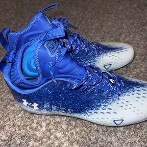 UA Spotlight Fran RM 2.0 Men's Football Shoe - ROYAL BLUE/WHITE - SIZE 11.5  New